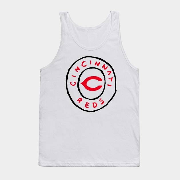 Cincinnati Reeeeds 04 Tank Top by Very Simple Graph